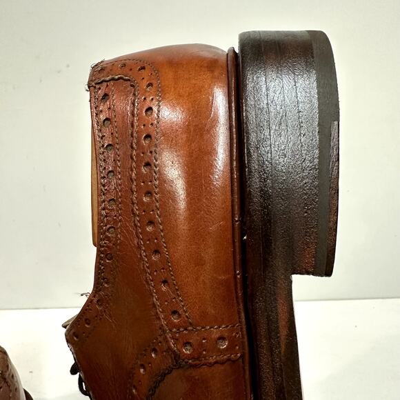 FULL RESOLE Tricker's Bourton Country Shoe - Caramel Kudu England UK 8 / US 9.5 - Picture 11 of 13